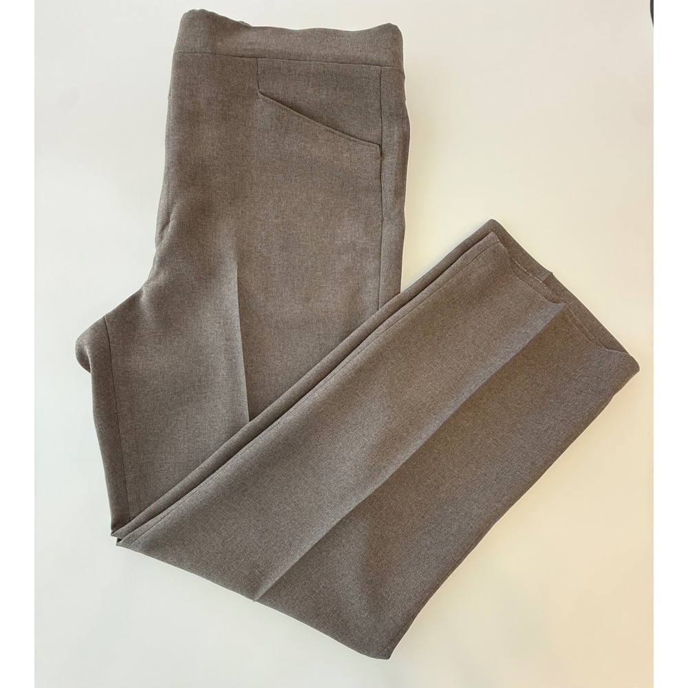 Vintage Haggar Expandomatic Slacks 36x30 Brown Trevira Polyester Dress Pants 70s